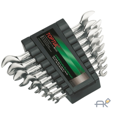 Набор ключей рожк. 6-22мм на клипсе 8шт TOPTUL (GAAC0802)